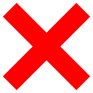 red cancel icon