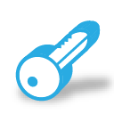 Blue bulb icon