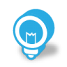 Blue bulb icon