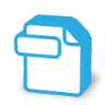 Blue documents icon