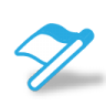 Blue flag icon